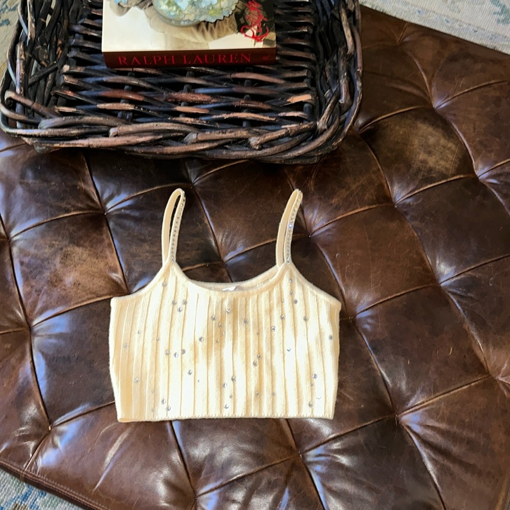 LOVESHACK FANCY NWT cashmere cropped tank